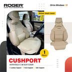 Roger Cushport – Synthetic Leather Multiple Support Cushion (Beige)