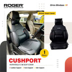 Roger Cushport – Synthetic Leather Multiple Support Cushion (Black)