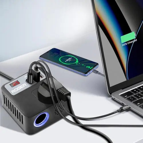 ROGER 100W Car Laptop Charger Power Inverter