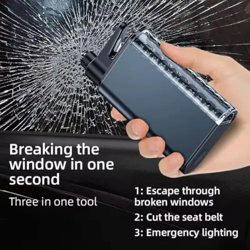 ROGER 3-in-1 Emergency Escape Hammer – Rescue Tool with Seat Belt Cutter