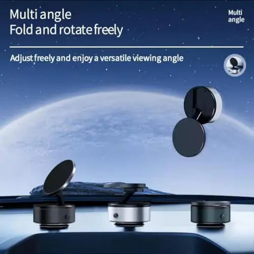 ROGER Intelligent Suction & Magnetic Car Phone Holder 360° 3D Rotation (Adjustable + Charging)