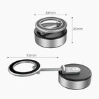 ROGER Intelligent Suction & Magnetic Car Phone Holder (With 360° 3D Rotation)