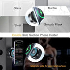 ROGER Intelligent Suction & Magnetic Car Phone Holder (With Mobile Charging)