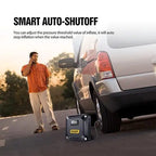 ROGER Air Compressor Pump – Powerful Tire Inflator with Digital Gauge