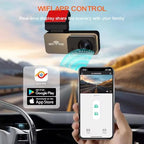 ROGER WiFi Dash Cam with Display Screen & 64 GB Memory Card (Single Channel)