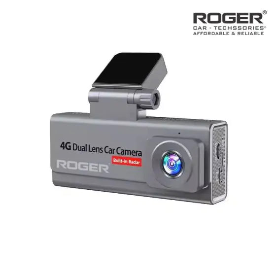 Roger’s 4G SIM Based Dashcam! Dual cameras (front & rear) capture crystal-clear video with night vision. Enjoy live streaming, GPS tracking, G-sensor collision alerts, and remote access via app. Comes with WiFi
