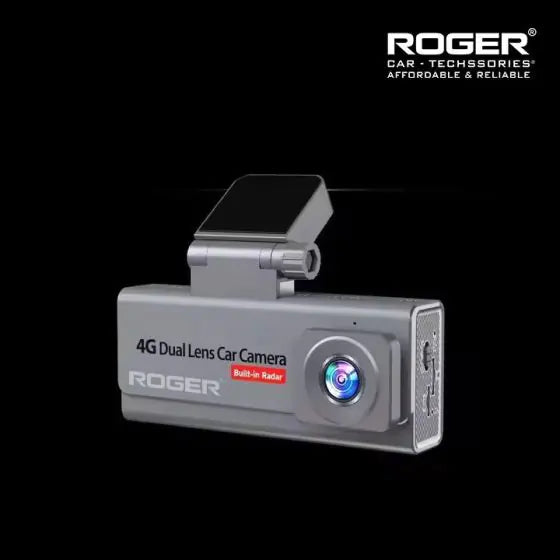 Roger’s 4G SIM Based Dashcam! Dual cameras (front & rear) capture crystal-clear video with night vision. Enjoy live streaming, GPS tracking, G-sensor collision alerts, and remote access via app. Comes with WiFi