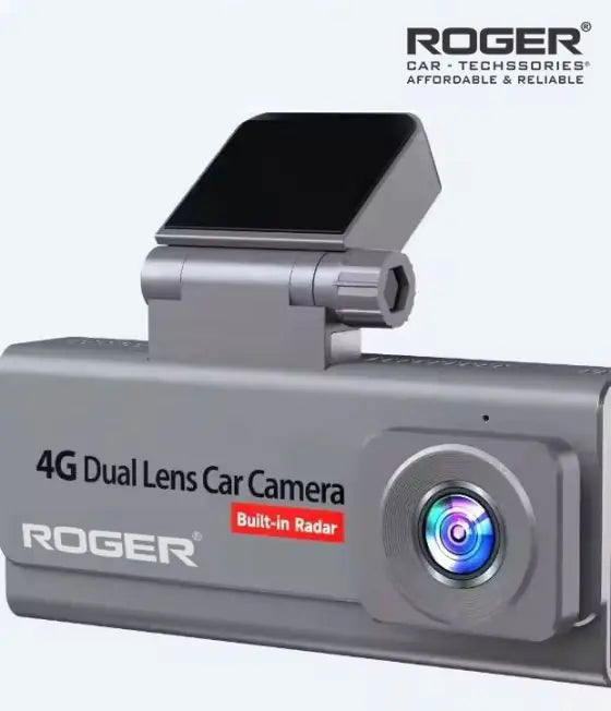 Roger’s 4G SIM Based Dashcam! Dual cameras (front & rear) capture crystal-clear video with night vision. Enjoy live streaming, GPS tracking, G-sensor collision alerts, and remote access via app. Comes with WiFi