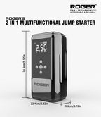 Roger 2-In-1 Multifunctional Jump Starter – Your Ultimate Car Emergency Companion! Jump-Start Your Vehicle, Inflate Tires, Charge Your Gadgets, Or Light Up The Night – All In One Compact Device. 🚗