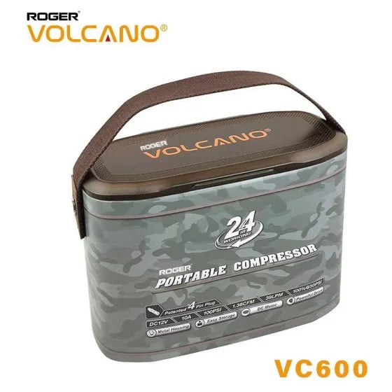 Roger’s VC600 Heavy-Duty DC 12V Tyre Inflator – Backed by 6-Year Warranty