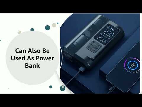 ROGER Smart Tyre Inflator | Dual Mode (Battery & Car 12V Port)